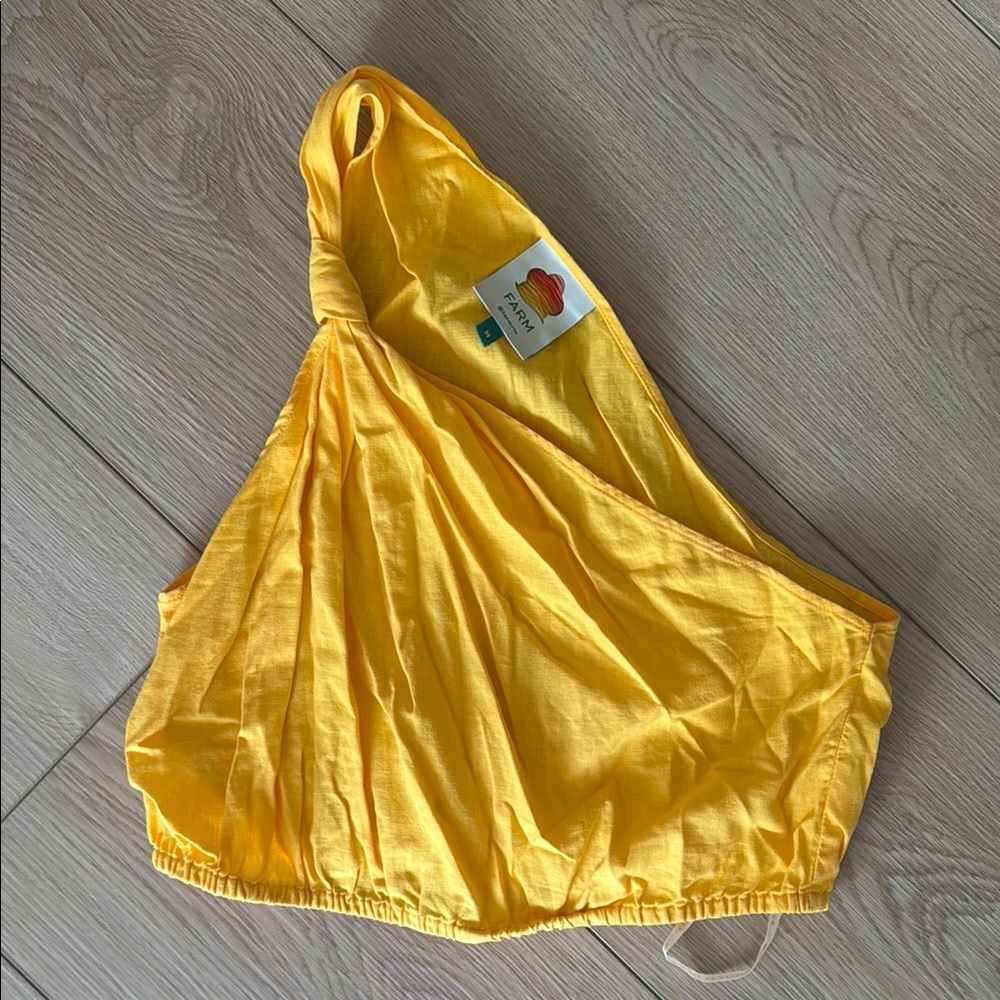 Yellow One-Shoulder Top